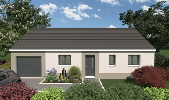 MAISON DE 72m² + GARAGE SUR TERRAIN 720M²
