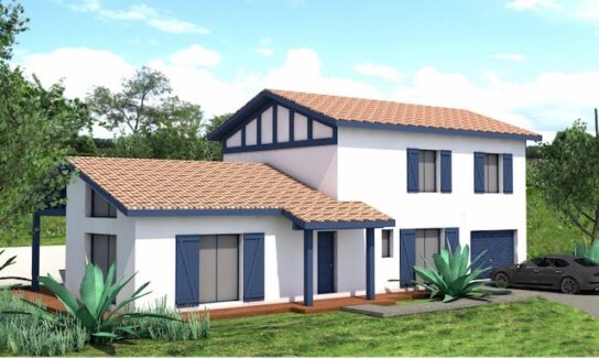 Maison neuve 131 M2 sur un terrain de 1424 M2 avec accés forêt privé.